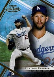 2021 Topps Gold Label Base Set Clayton Kershaw #69 card