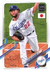 2021 Topps Japan Edition Base Set Clayton Kershaw #120 card