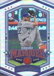 2022 Panini Chronicles Marquee Clayton Kershaw #14 card