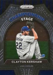 2022 Panini Prizm Championship Stage Clayton Kershaw #CS-6 card