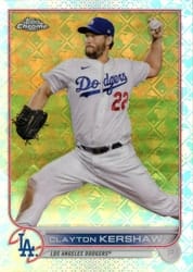 2022 Topps Chrome Logofractor Edition Base Set Clayton Kershaw #23 card