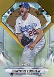 2022 Topps Chrome Update Diamond Greats Die-Cuts Clayton Kershaw #DGC-12 card