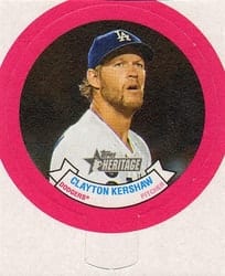 2022 Topps Heritage 1973 Candy Lids Clayton Kershaw #2 card