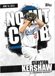 2022 Topps No-Hit Club Clayton Kershaw #NHC-1 card