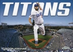 2023 Topps Chrome Titans Clayton Kershaw #CT-1 card