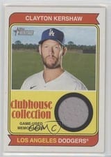 2023 Topps Heritage Clubhouse Collection Relics Clayton Kershaw #CCR-CK card