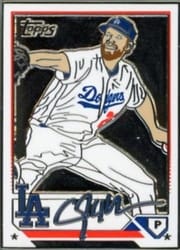2023 Topps Update Enamel Pin Clayton Kershaw #5 card