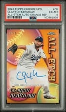 2024 Topps Chrome Update All-Etch Autograph Clayton Kershaw #CUAE-CK card