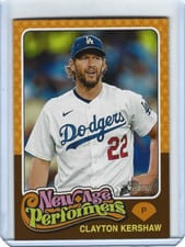 2024 Topps Heritage New Age Performers Clayton Kershaw #NAP-4 card