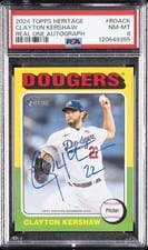 2024 Topps Heritage Real One Autograph Clayton Kershaw #ROACK card