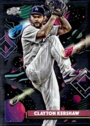 2025 Topps Cosmic Chrome Base Set Clayton Kershaw #128 card