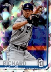 2019 Topps Chrome Sapphire Edition Base Set Clayton Richard #92 card