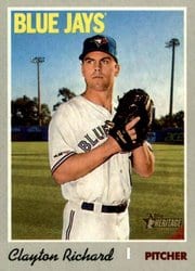 2019 Topps Heritage Base Set Clayton Richard #680 card