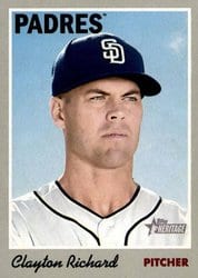 2019 Topps Heritage Base Set Clayton Richard #79 card