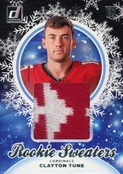 2023 Donruss Rookie Holiday Sweater Relics Clayton Tune #HS-CTU card
