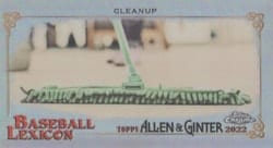 2022 Topps Allen & Ginter Chrome Mini Baseball Lexicon Cleanup #BL-7 card