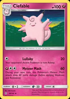 2017 Guardians Rising Clefable #89 card