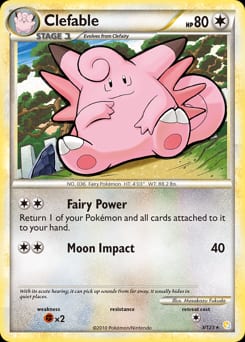 HeartGold & SoulSilver Clefable #3 card