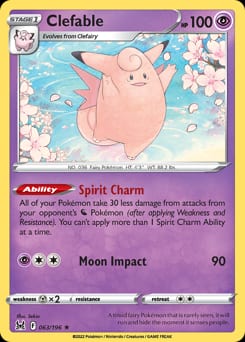 2022 Lost Origin Clefable #63 card