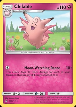 2019 Unbroken Bonds Clefable #133 card