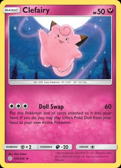 Cosmic Eclipse Clefairy #144 card