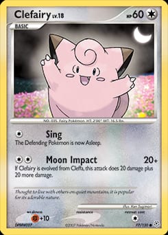 Diamond & Pearl Clefairy #77 card