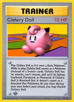 1999 Base Clefairy Doll #70 card