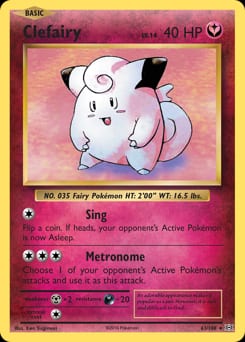 Evolutions Clefairy #63 card