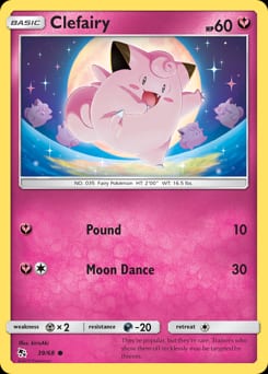 Hidden Fates Clefairy #39 card