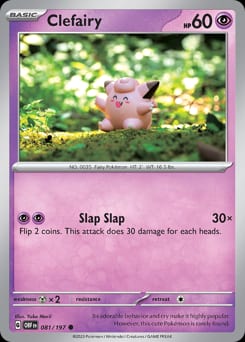 2023 Obsidian Flames Clefairy #81 card