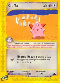 Skyridge Cleffa #48 card