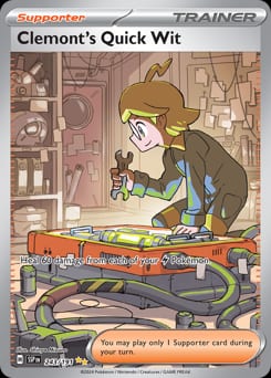 Surging Sparks Clemont's Quick Wit #243 card