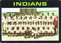 1971 Topps Base Set Cleveland Indians #584 card