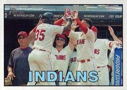 2016 Topps Heritage Base Set Cleveland Indians #347 card
