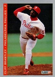 1993 Fleer Base Set Cliff Brantley #486 card