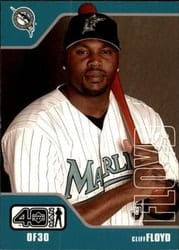 2002 Upper Deck 40-Man Base Set Cliff Floyd #781 card