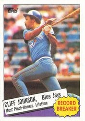 1985 Topps Base Set Cliff Johnson #4 card