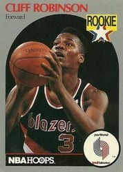 1990-91 Hoops Base Set Cliff Robinson #250 card