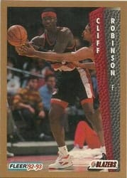 1992-93 Fleer Base Set Cliff Robinson #191 card