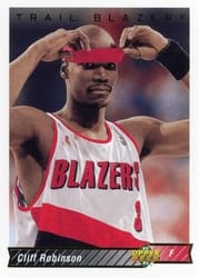 1992-93 Upper Deck Base Set Cliff Robinson #107 card