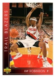 1993-94 Upper Deck Base Set Cliff Robinson #124 card