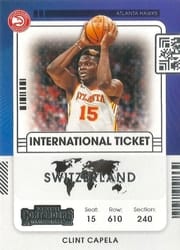 2021-22 Panini Contenders International Ticket Clint Capela #11 card