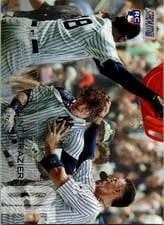 2018 Stadium Club Clint Frazier Celebrating With Team Black and White #3 card