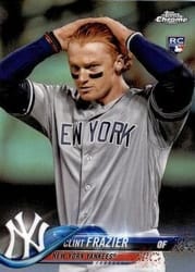 2018 Topps Chrome Base Set Clint Frazier #148b card