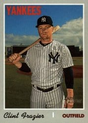 2019 Topps Heritage Base Set Clint Frazier #708 card