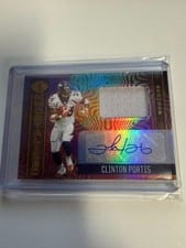 2021 Panini Illusions Immortalized Jersey Autographs Clinton Portis #IJ-CP card
