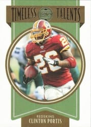 2022 Panini Legacy Timeless Talents Clinton Portis #TT-12 card