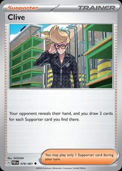 Paldean Fates Clive #78 card