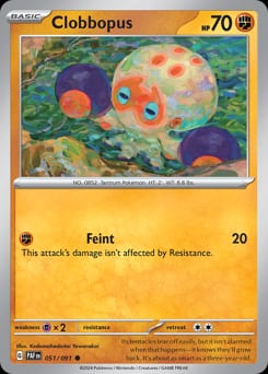 Paldean Fates Clobbopus #51 card