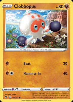 Vivid Voltage Clobbopus #100 card